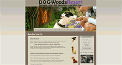 Desktop Screenshot of dog-woodsresort.com